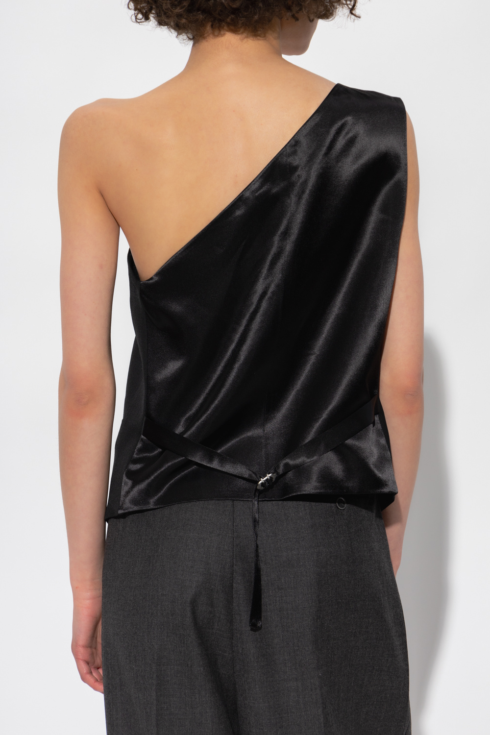 【セール 登場から人気沸騰】 Black One-shoulder vest Acne Studios - SchaferandweinerShops トップス